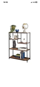 Tromso Shelf Table Decorative Book Storage Shelf Organiser Home Decor Furniture - Picture 1 of 1
