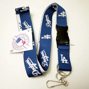 LOS ANGELES DODGERS TWO SIDED WHITE/ BLUE AND KEY-LANYARD……MLB Official Licensed - Picture 1 of 7