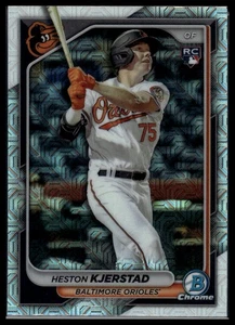 2024 Bowman Heston Kjerstad Chrome Mojo Refractors Baltimore Orioles #9 - Bild 1 von 1