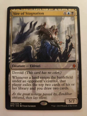 MTG Sire of Stagnation Battle for Zendikar 206/274 Regular Mythic - Image 1 of 2