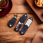 Personalised Leather Keychain Customised Full Colour Photo Keyring Memorabilia