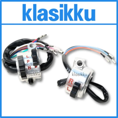 Interruptor de manillar izquierdo + derecho 1 par se adapta a Honda C70 C50 C65 C90 Foto 1 de 4