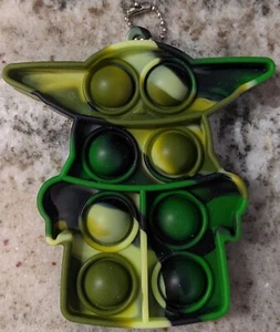 Baby Yoda Grogu Fidget Toy PopIt Push Bubble Sensory Toy Anti-Stress Kids Game - Picture 1 of 2