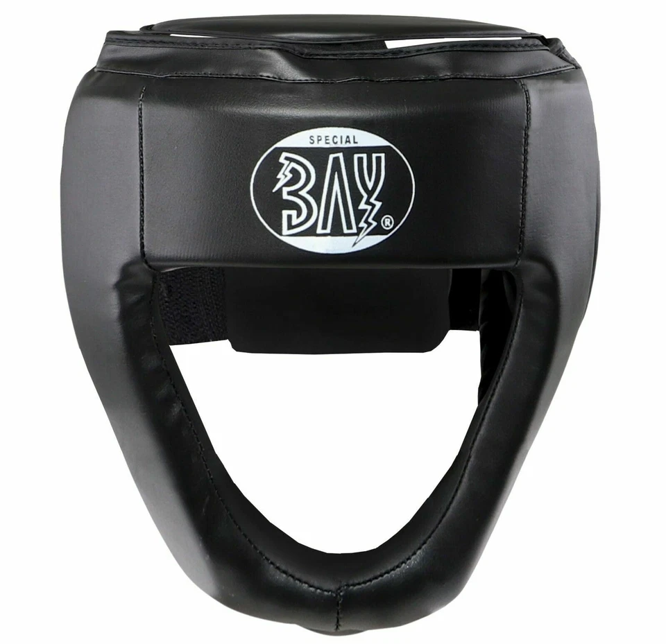 BAY® Kopfschutz CHIN Helm Boxen Kickboxen Muay Thai MMA Kampfsport Fight schwarz - Bild 1 von 4