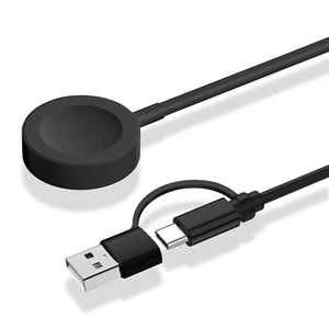 Dwuportowa ładowarka do zegarka USB-A / C stacja ładująca do Samsung Galaxy Watch Ultra/7/6/5 - Zdjęcie 1 z 7