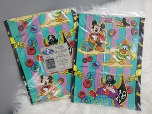 PIRATE Vintage Mickey’s Stuff Disney Gift Wrap Mickey Mouse halloween birthday - Picture 1 of 4