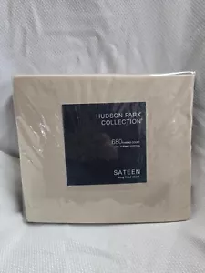 Hudson Park Collection Sateen Sheet 680 Thread Count Pumice New - Picture 1 of 16