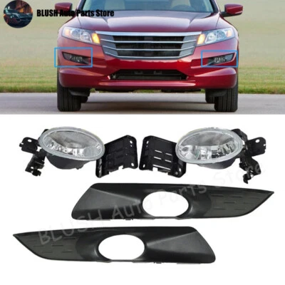 Fog Light Fog Lamps W/ Cover Bezel NO Bulb For Honda Accord Crosstour 2010-2012 - Image 1 of 4