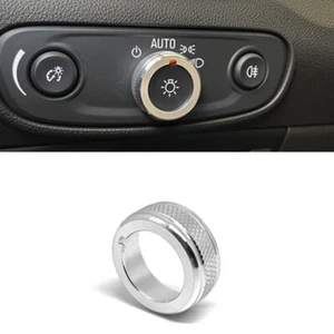 1x For Buick Encore 2016-22 Car Interior Headlight Switch Knob Silver Cover Trim - Picture 1 of 1