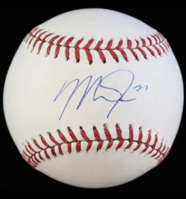 Mike Trout Autographed ROMLB Los Angeles Angels PSA COA - Image 1 of 2
