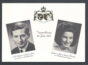 Liechtenstein Königliche Hochzeit Hans Adam Marie Kinsky 1967 - Bild 1 von 1