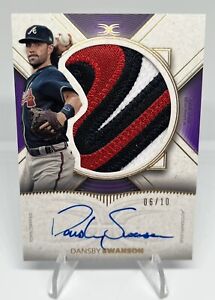 2021 Definitive Dansby Swanson Autographed Relic Card /10