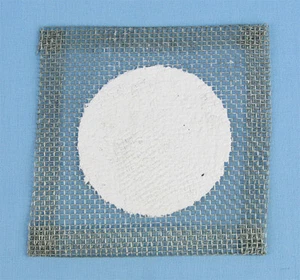 WIRE GAUZE 5" X 5"  w/ 3" DIA. CERAMIC CENTER - Picture 1 of 1