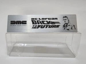 1/18 DMC DELORIAN BACK TO THE FUTURE Metal Name Plate for Autoart Hot wheels - Picture 1 of 4