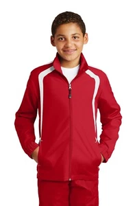 YST60 Sport-Tek Youth Colorblock Raglan Jacket - Picture 1 of 10