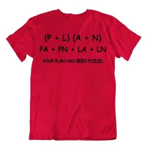 Maglietta Your Plan Has Been Foiled Matematica Pun Tee Maglietta Algebra Divertente - Foto 1 di 8