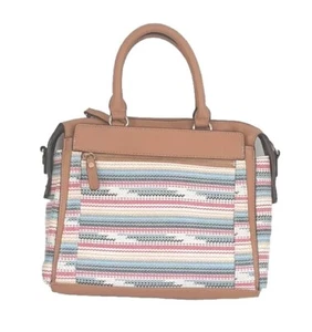 Damen Handtasche mittelgroß bunt zwei Henkel Schultergurt nicht inkl. - Bild 1 von 8