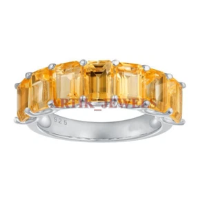 Natural Citrine Gemstone with 925 Sterling Silver Ring for Women's #3642 - Picture 1 of 4
