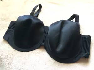 Elomi 46DD Black Smoothing Foam Molded Underwire Bra Style 1220 NWT - Picture 1 of 7