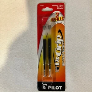 Pilot Refill Dr. Grip Center Of Gravity Pen Medium Black Ink 2/Pack 77271  - Picture 1 of 3