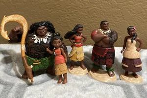 Disney Moana Figures Cake Toppers Misc Lot - Picture 1 of 7