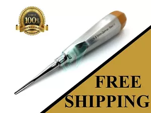 Stainless Steel 2MM Straight Dental Surgery Extraction Luxating Elevator Gold - Picture 1 of 12