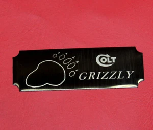 Colt Firearms Grizzly Display Case Plaque - Picture 1 of 2
