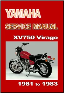 YAMAHA Workshop Manual XV750 Virago & XV750S Special 1981 1982 & 1983 Service - Picture 1 of 5