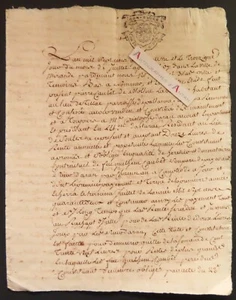 ● Généralité AUCH 1746 Mirande Caubet laboureur paroisse Pallanne Daran GERS - Picture 1 of 5