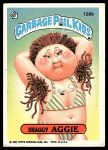 1986 Topps Garbage Pail Kids Serie 4 #126a Achsel Britt mit Copyright EX+ - Bild 1 von 2