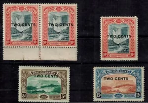 British Guiana 1899 QV Jubilee OVPTs SG 222-224 w/Varieties Mint GEM CV L370+ - Picture 1 of 4