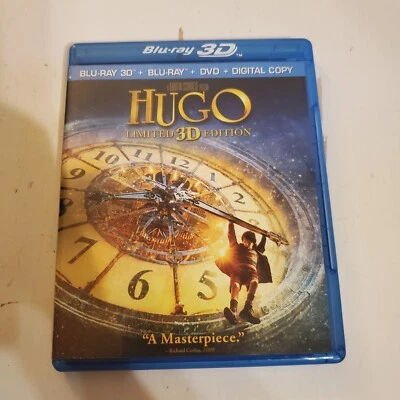 Hugo (Blu-ray/DVD, 2012, 3-Disc Set, Limited 3D Edition Includes Digital Copy - Image 1 of 2