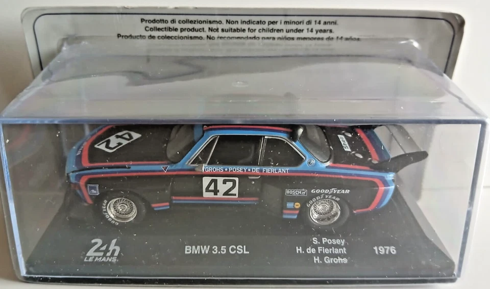 DIE CAST BMW 3.5 CSL 1976  - 24 H LE MANS - SCALA 1/43 [#34] - Immagine 1 di 1
