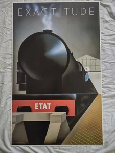 Vintage 1982 Exactitude Fix - Masseau 29 ETAT Art Deco Lokomotive Zug NUR POSTER! - Bild 1 von 18