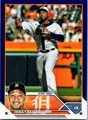 Béisbol 2023 Topps Serie 2 #603 Jonathan Schoop Royale Azul Paralelo Foto 1 de 2