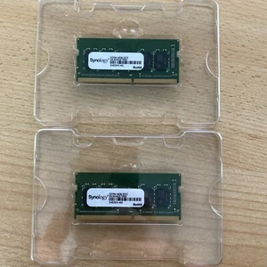 2x SYNOLOGY D4ES01-4G ECC SOD DDR4-SPEICHERMODULE "NEW PULLED" - Bild 1 von 3