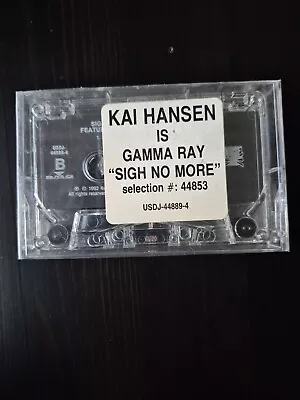 *RARE SEALED* Gamma Ray SIGH NO MORE Cassette Tape Promo Kai Hansen Helloween - Image 1 of 4