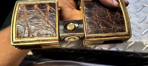 Very Rare Gold Antique Opera Binoculars With Skin - Picture 1 of 8
