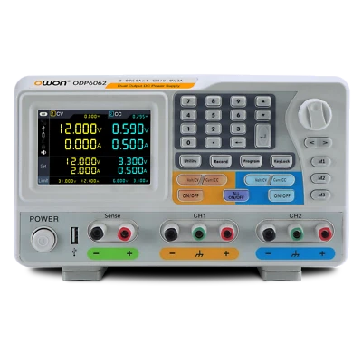 Fuente de alimentación DC OWON ODP6062 378W 0-60V / 6A-CH | 0-6V / 3A2 + Sense1mV / 1mA Foto 1 de 4