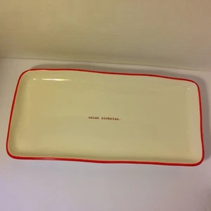 Rae Dunn Christmas SAINT NICHOLAS Platter Large Dish by Magenta - Picture 1 of 9