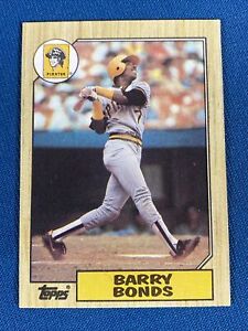 1987 Topps Barry Bonds Baseball Card 320 Pittsburgh Pirates