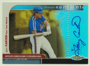 2003 Topps Finest Moments #FMA-GC Gary Carter Auto METS - Bild 1 von 2