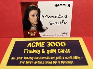 Unstoppable HAMMER Horror Series 1 MADELINE SMITH as Sarah Autograph Card MS2