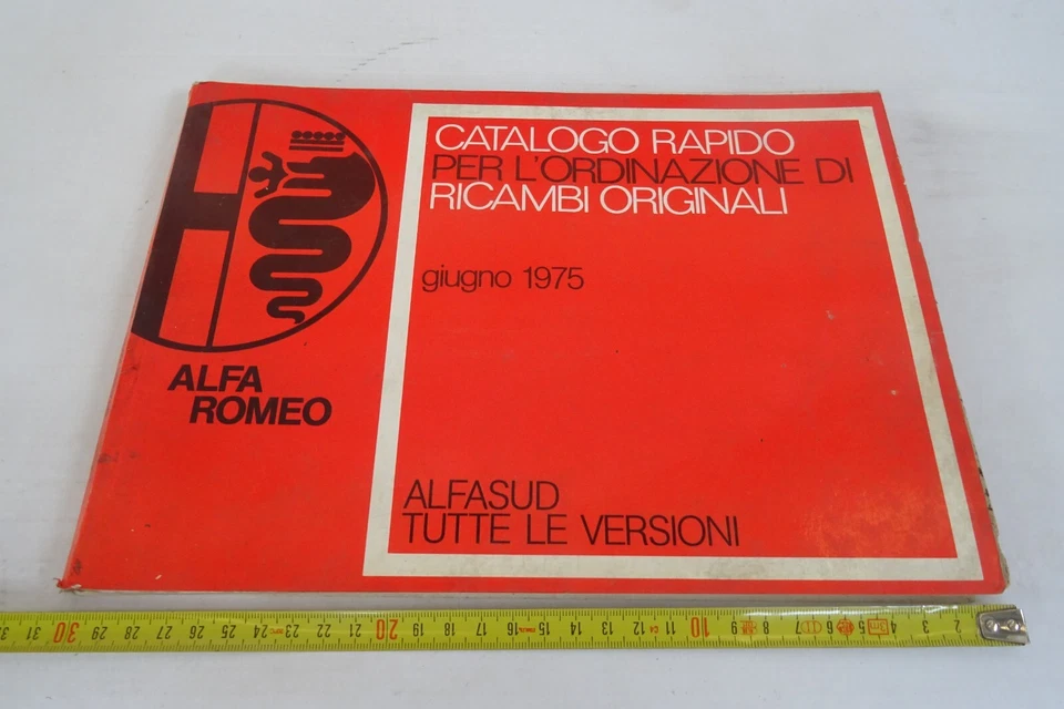 catalogo ricambi Alfasud 1975 Alfa Romeo - Immagine 1 di 4