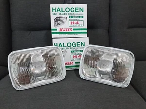 1PAIR Koito H-4 HEAD LAMPS LIGHT RH - LH FOR TOYOTA HILUX LN85 LN90 -LN106 - Picture 1 of 8