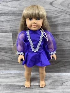 VINTAGE PLEASANT COMPANY AMERICAN GIRL 18 ZOLL PUPPE BLONDE HAARE BLAUE AUGEN KIRSTEN - Bild 1 von 8
