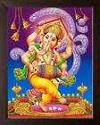 Lord Ganesha Religious HD Print Painting In Wooden Frame