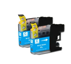 2 Cyan kompatible Druckertinte für LC201 LC203XL J460DW J480DW J485DW J680DW - Bild 1 von 1