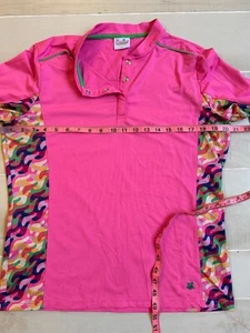 Birdies and Bows Sweet Spot Sun Camisa Manga Larga Rosa Estampado Golf Talla L Para Mujer - Imagen 1 de 4