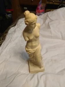 Vintage Venus de Milo Statue signiert A. Santini Made In Italy Figur 8,5" - Bild 1 von 5